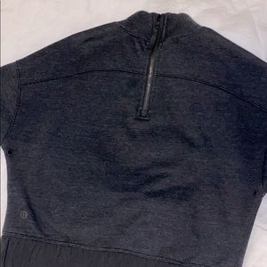 Lululemon Dark gray/grey long sleeve sweater crop